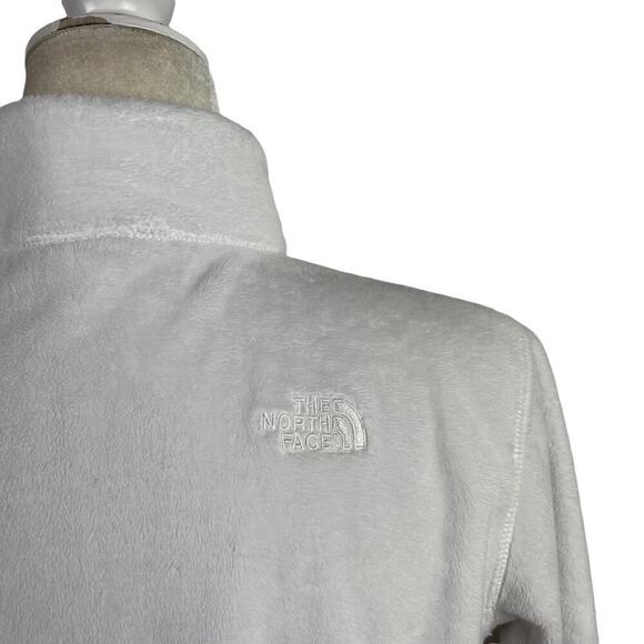 Women’s The North Face Helata Full Zip Fleece Fuzzy Jacket White Size Medium - Picture 11 of 15